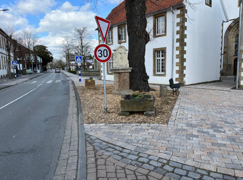 Aktuelle Gestaltung des Marktplatzes